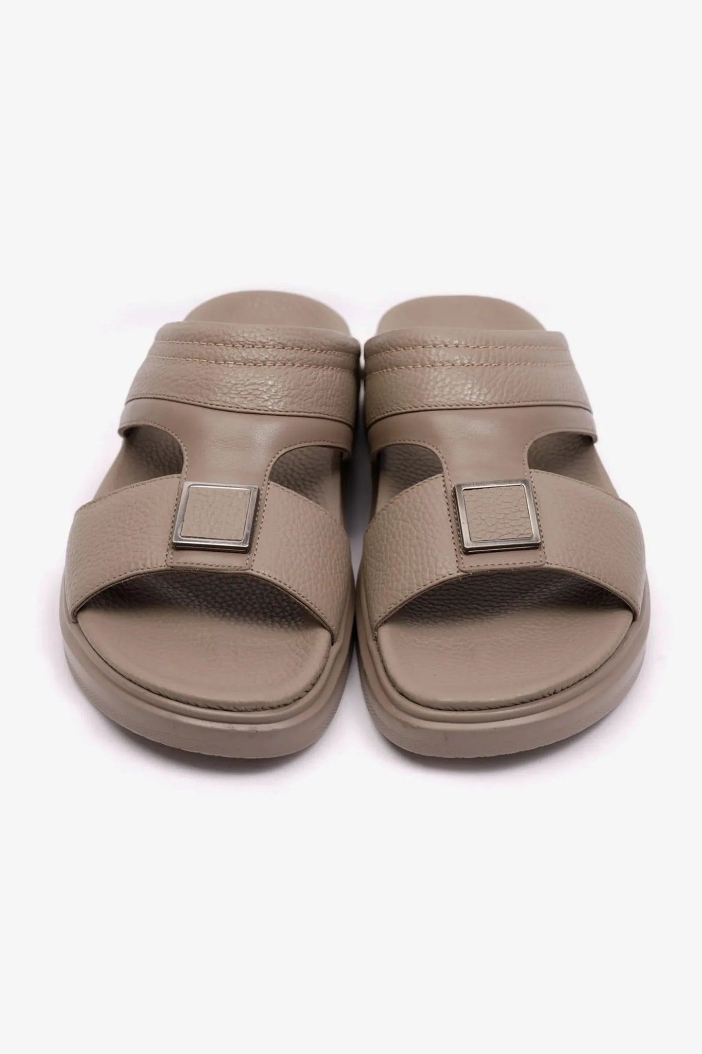 Cavalier Uomo Men's Wide Fitting Leather Arabic Sandals Sand MSDCVBOL01