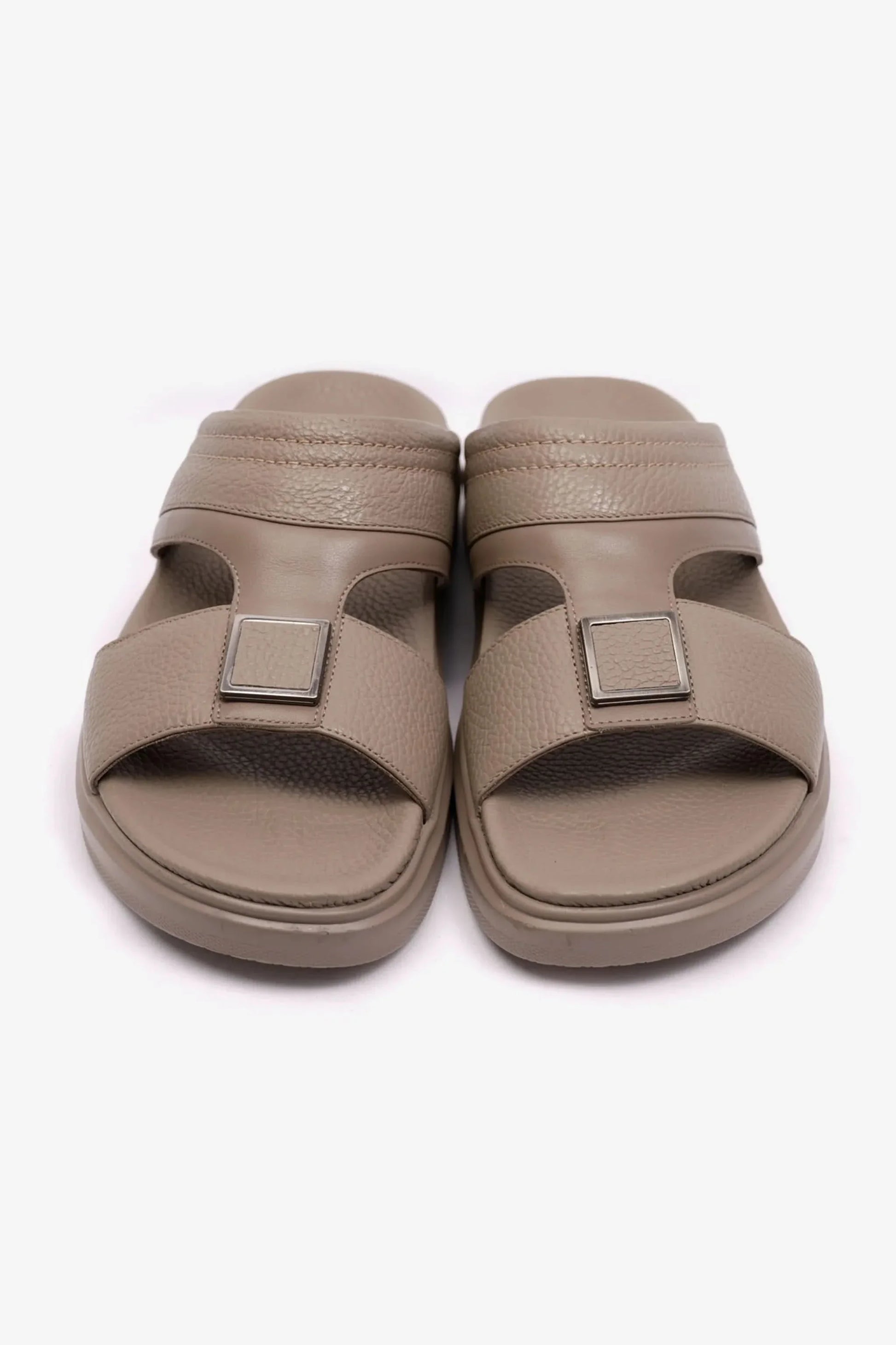 Cavalier Uomo Men's Wide Fitting Leather Arabic Sandals Sand MSDCVBOL01