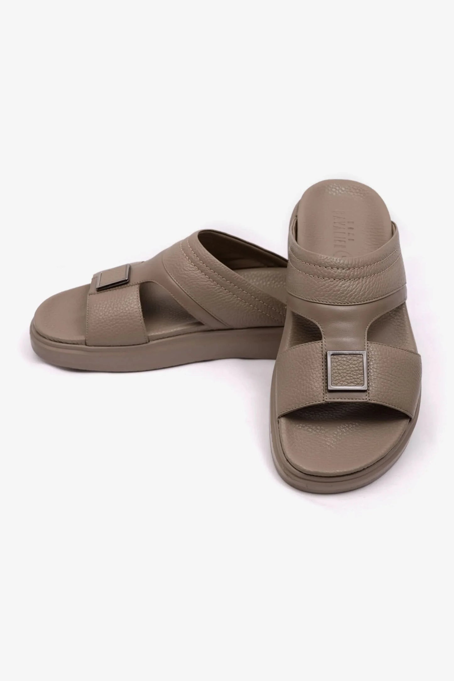 Cavalier Uomo Men's Wide Fitting Leather Arabic Sandals Sand MSDCVBOL01