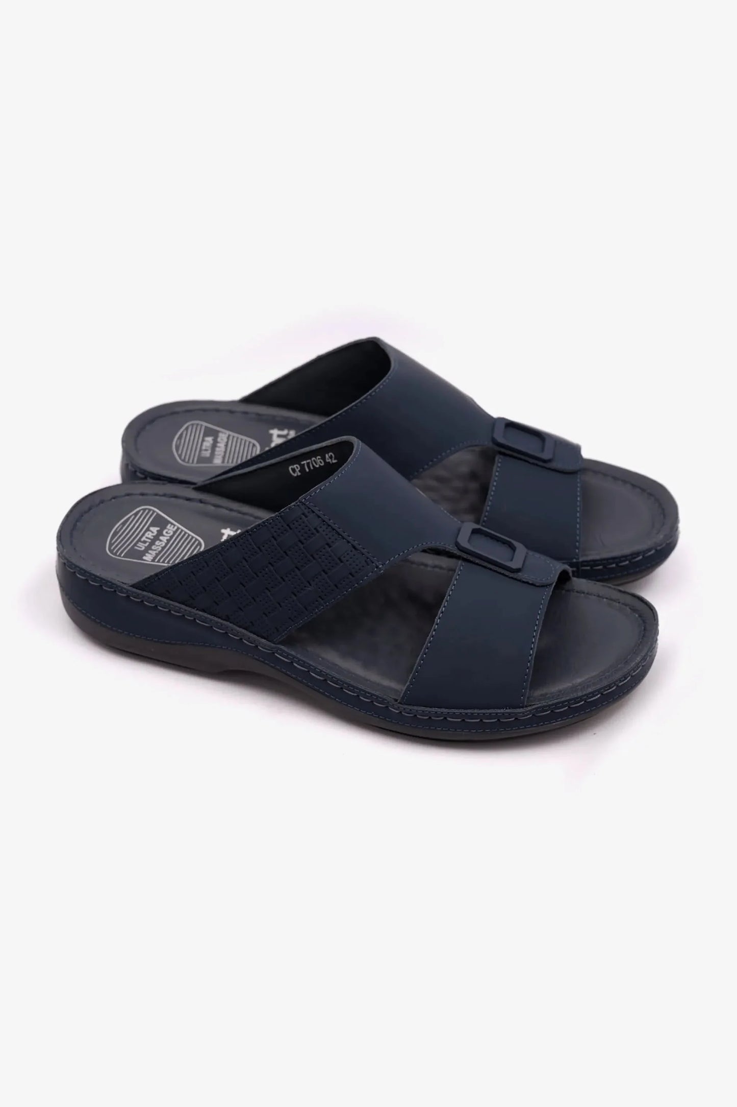 Comfort Plus Men's Stylish Trim Sandals Navy MSDCP7706