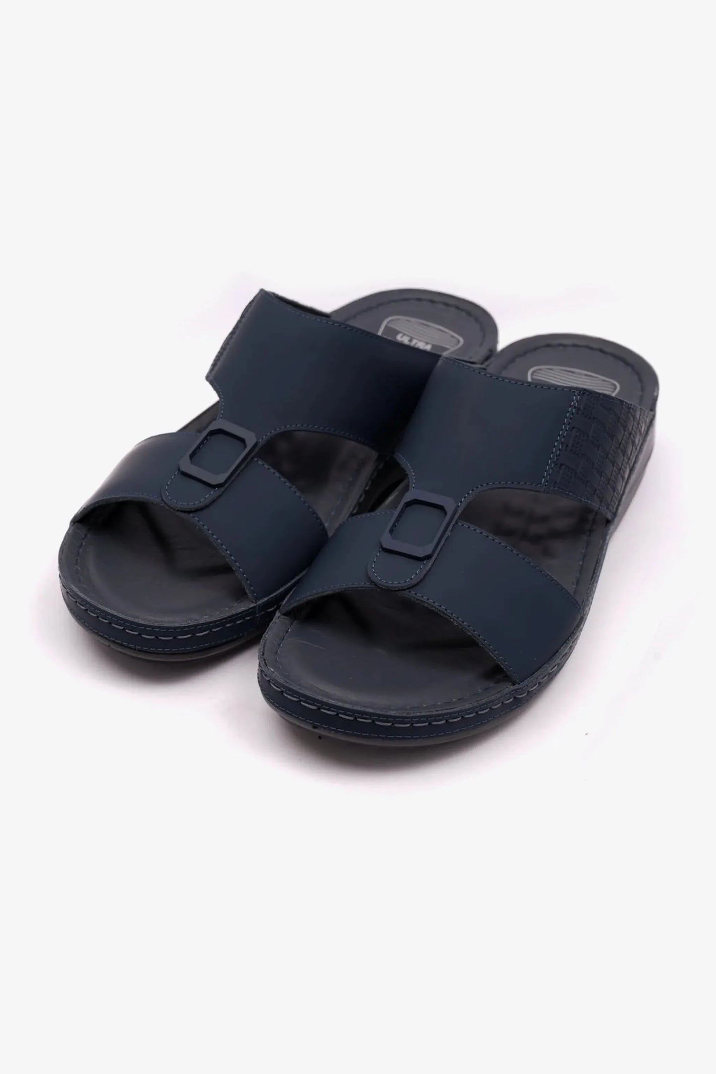 Comfort Plus Men's Stylish Trim Sandals Navy MSDCP7706