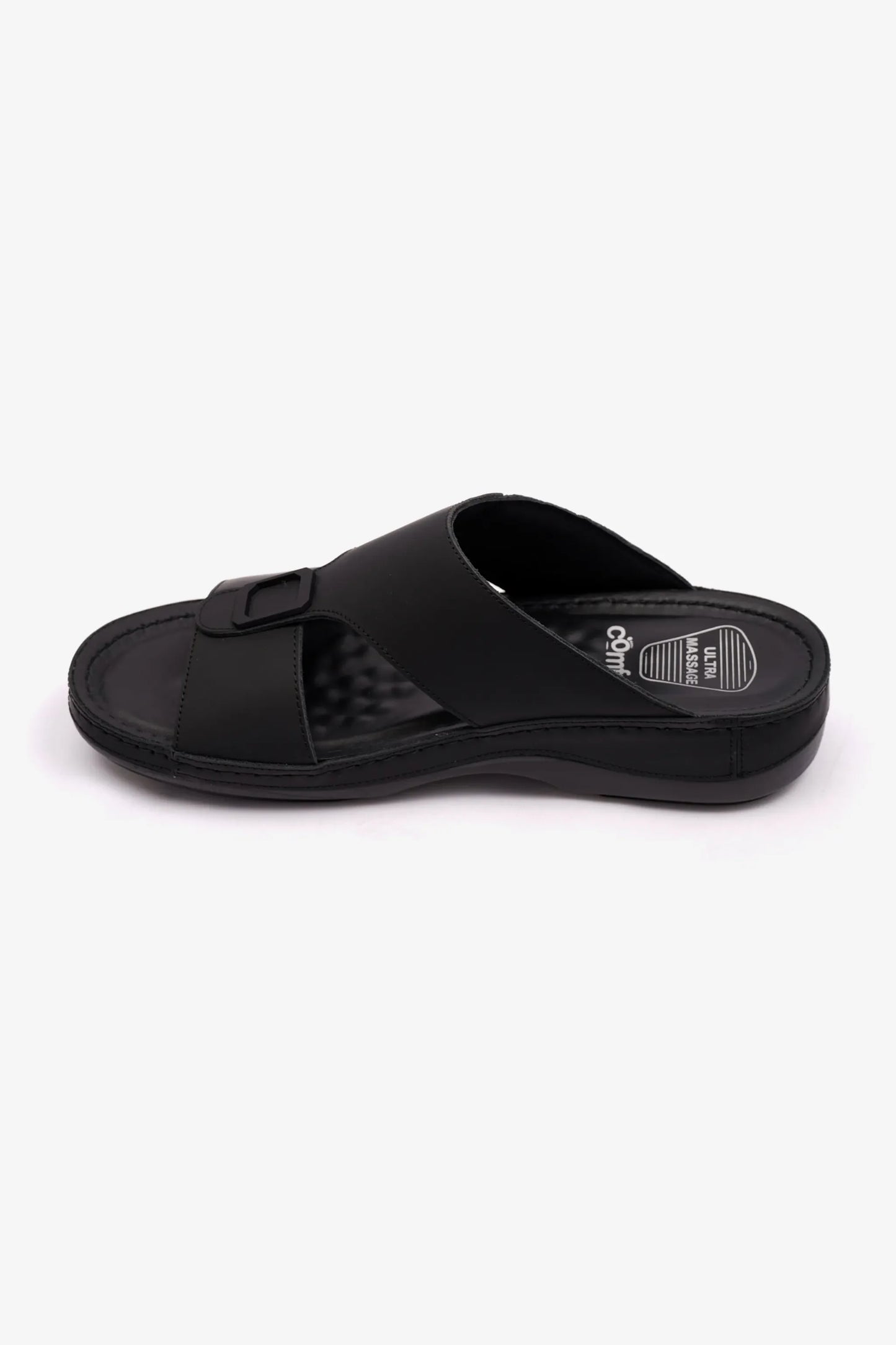 Comfort Plus Men's Stylish Trim Sandals Black MSDCP7706
