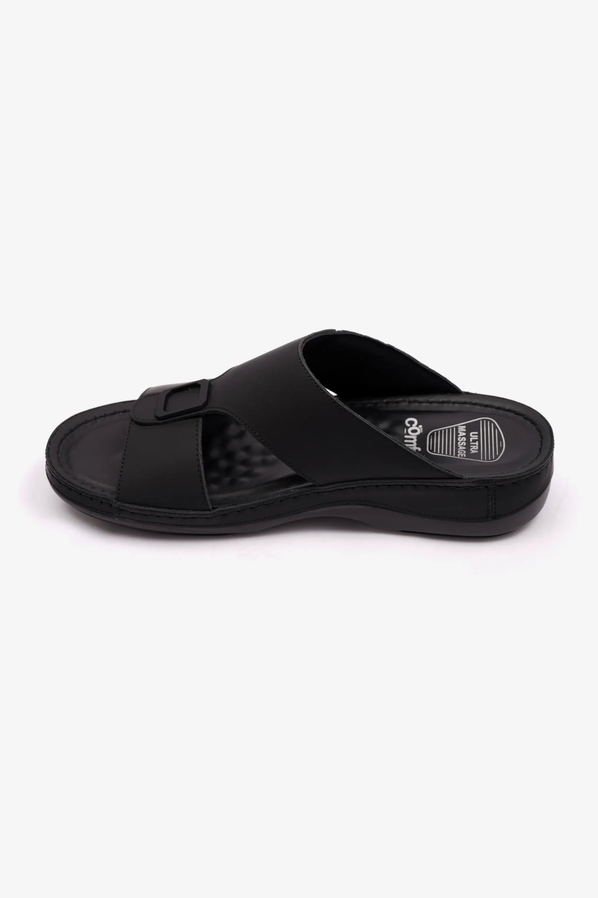 Comfort Plus Men's Stylish Trim Sandals Black MSDCP7706