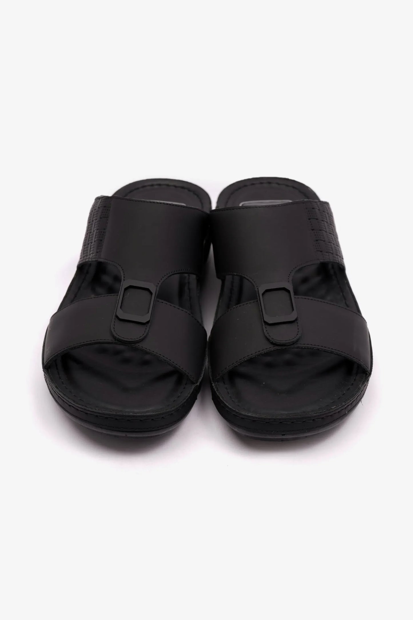 Comfort Plus Men's Stylish Trim Sandals Black MSDCP7706