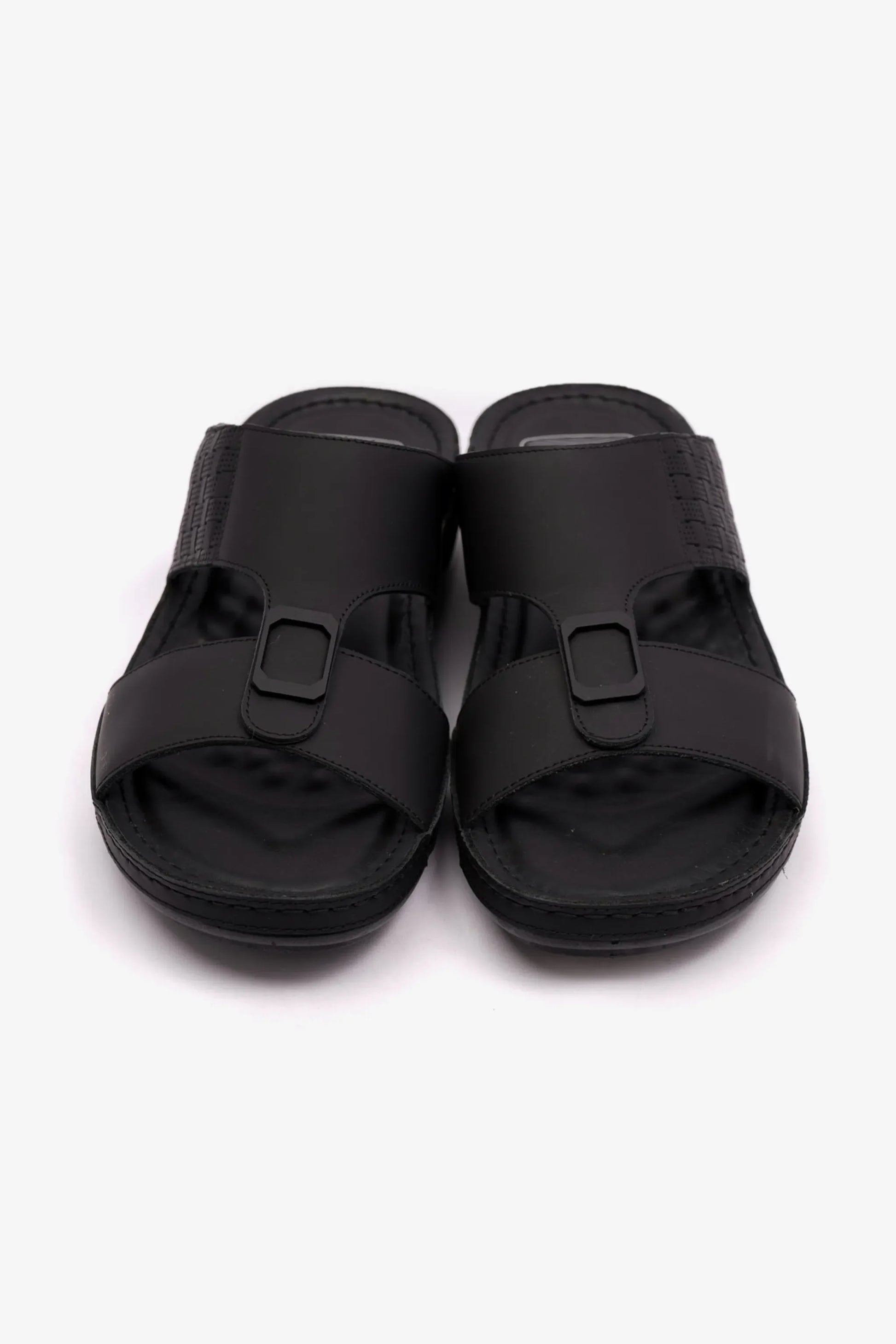 Comfort Plus Men's Stylish Trim Sandals Black MSDCP7706