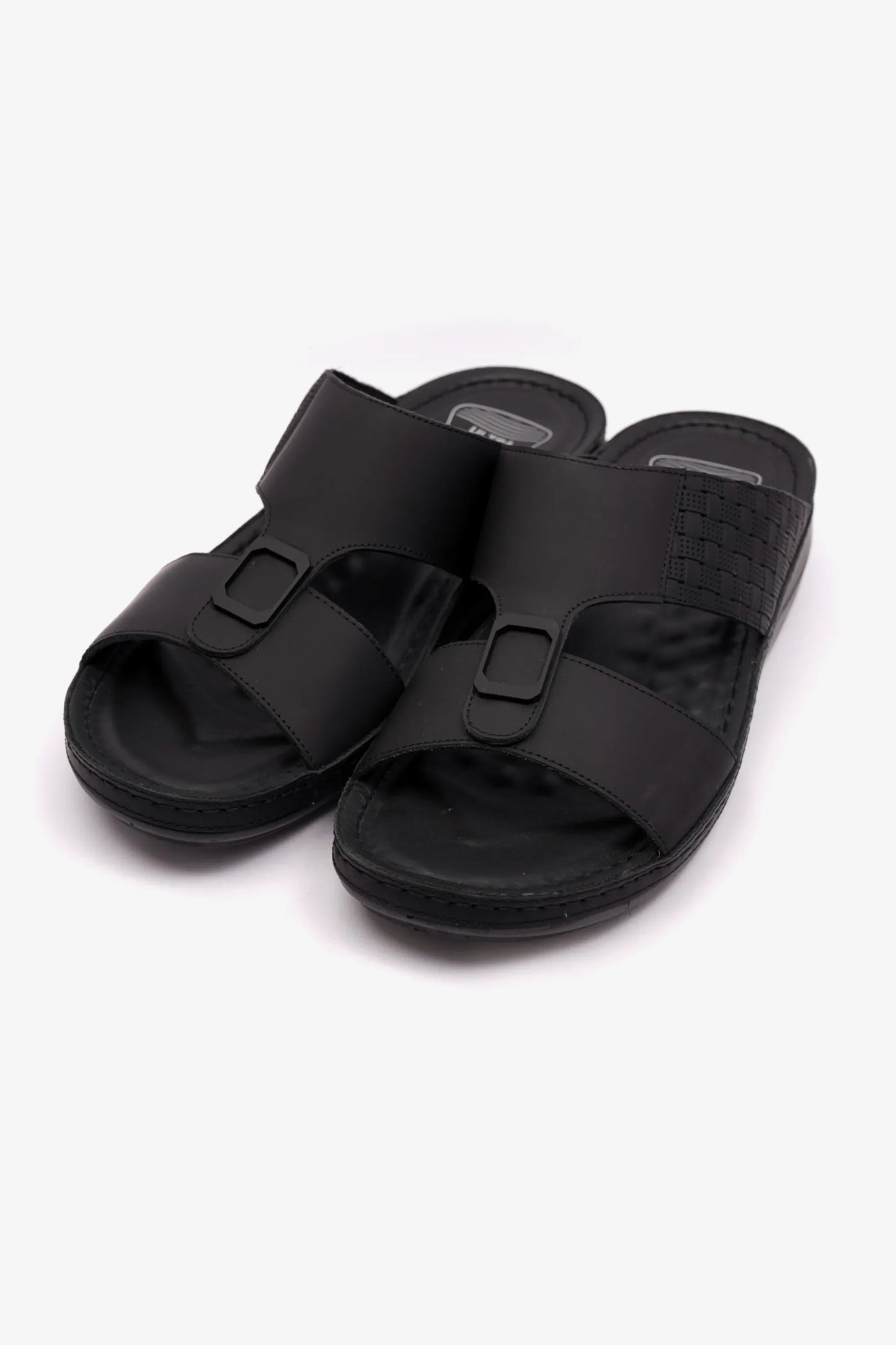 Comfort Plus Men's Stylish Trim Sandals Black MSDCP7706