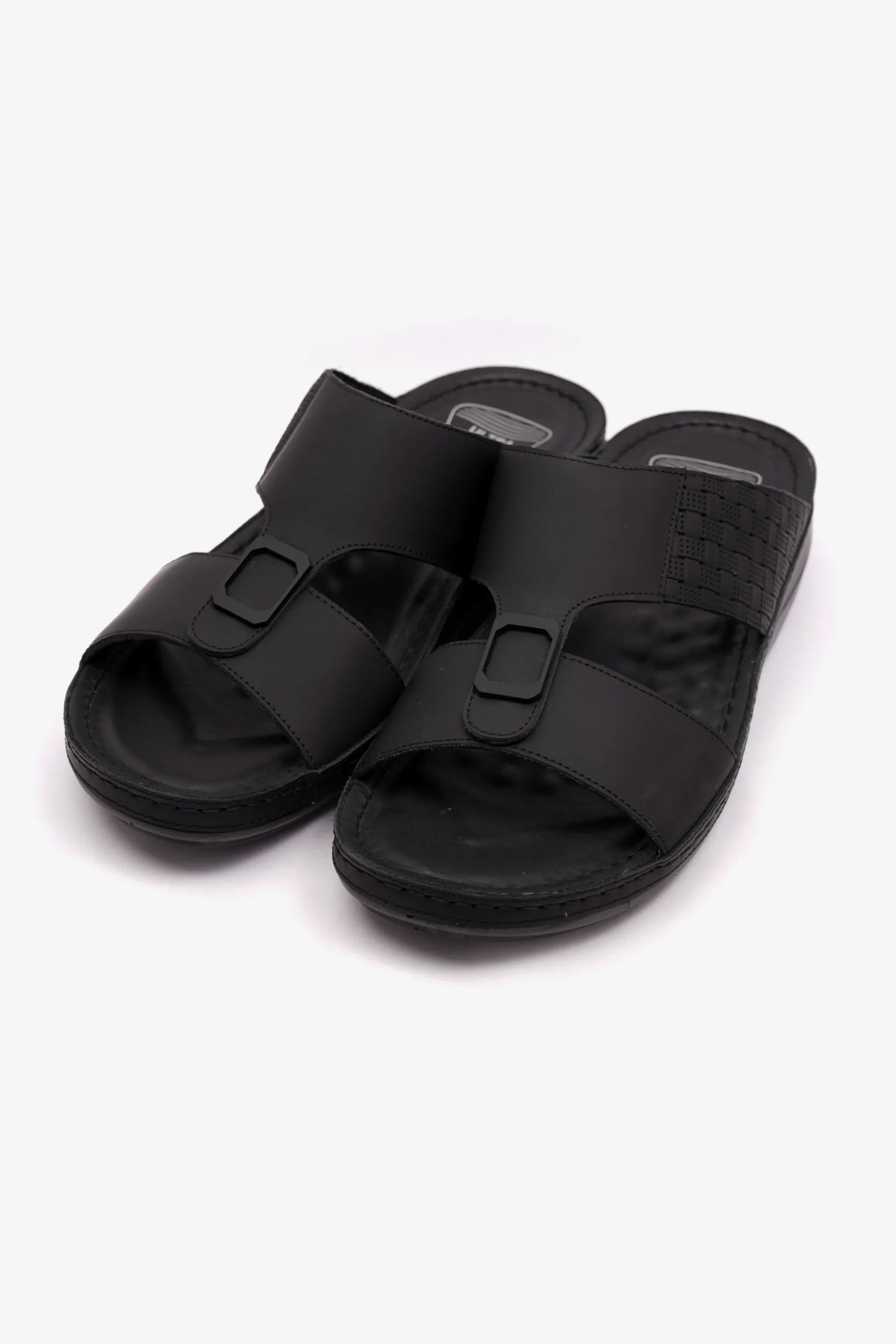 Comfort Plus Men's Stylish Trim Sandals Black MSDCP7706