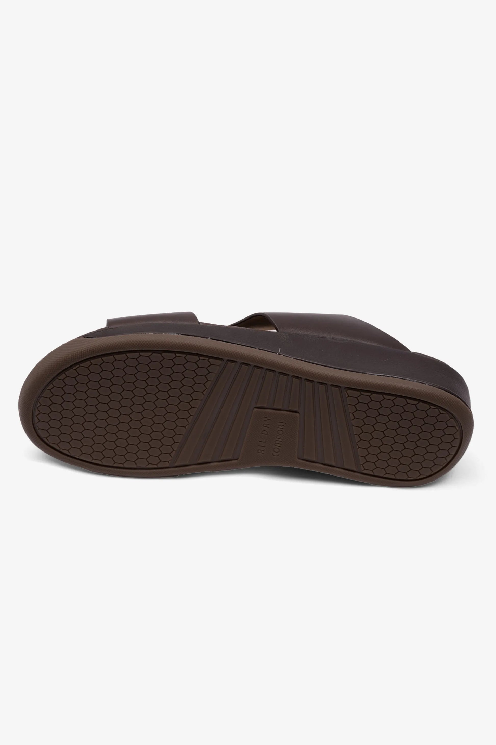 Comfort Plus Men's Antiskid Grip Matt Leather Sandals Brown MSDCPJY076