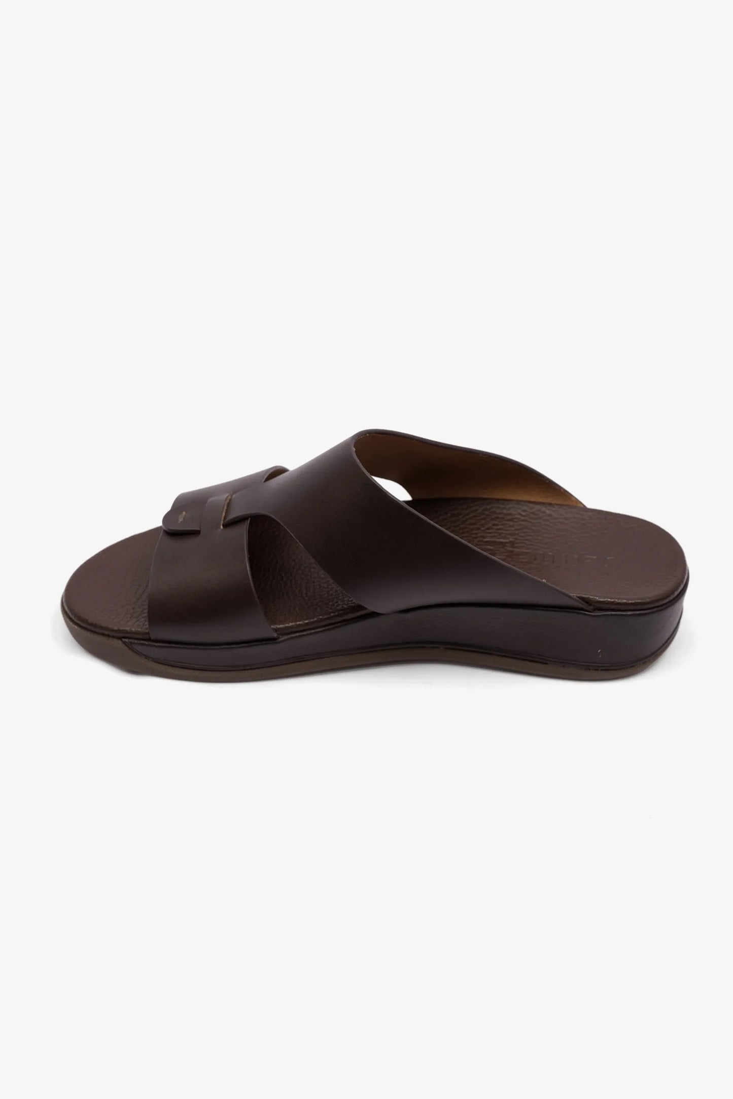 Comfort Plus Men's Antiskid Grip Matt Leather Sandals Brown MSDCPJY076
