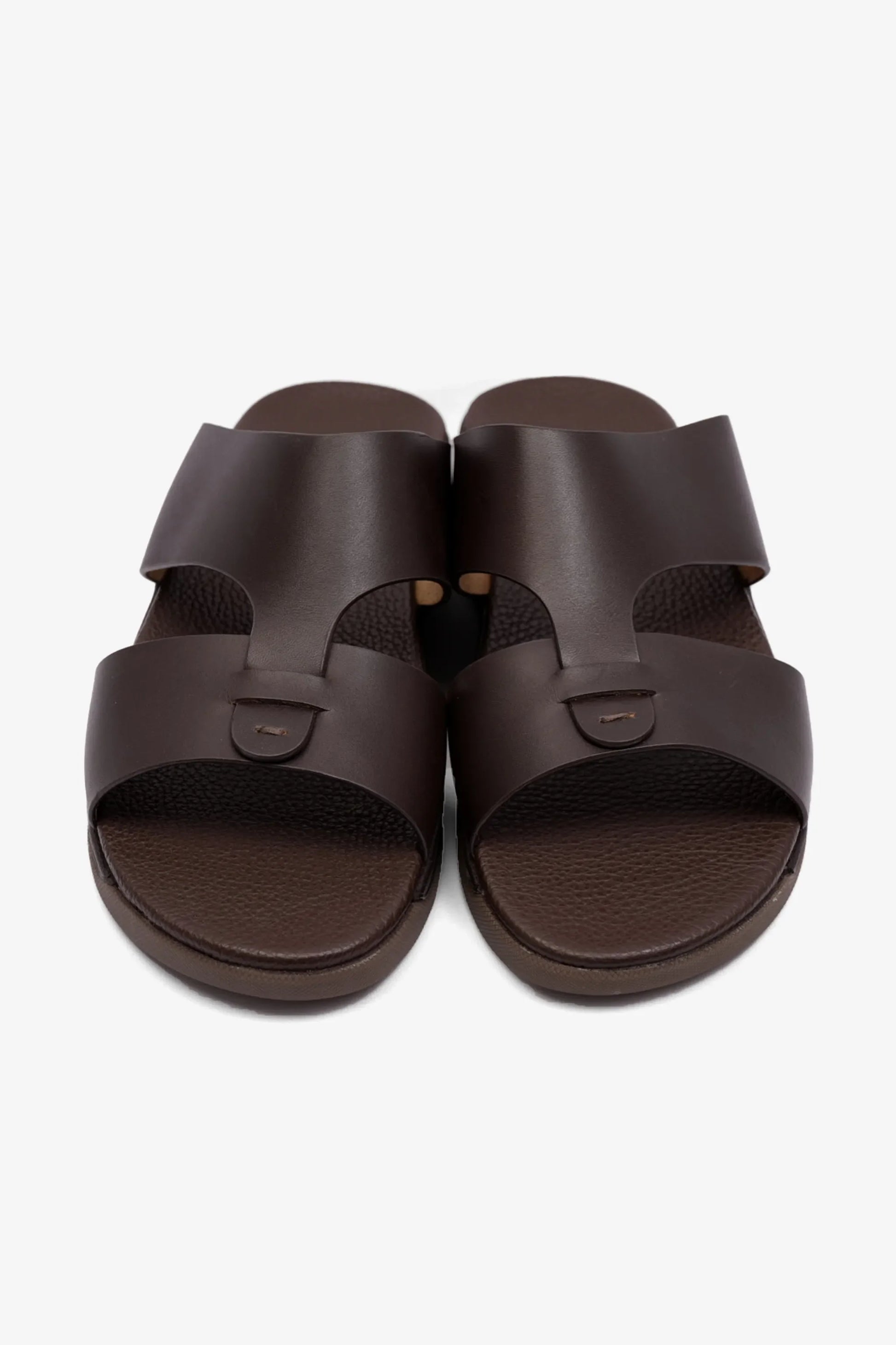 Comfort Plus Men's Antiskid Grip Matt Leather Sandals Brown MSDCPJY076