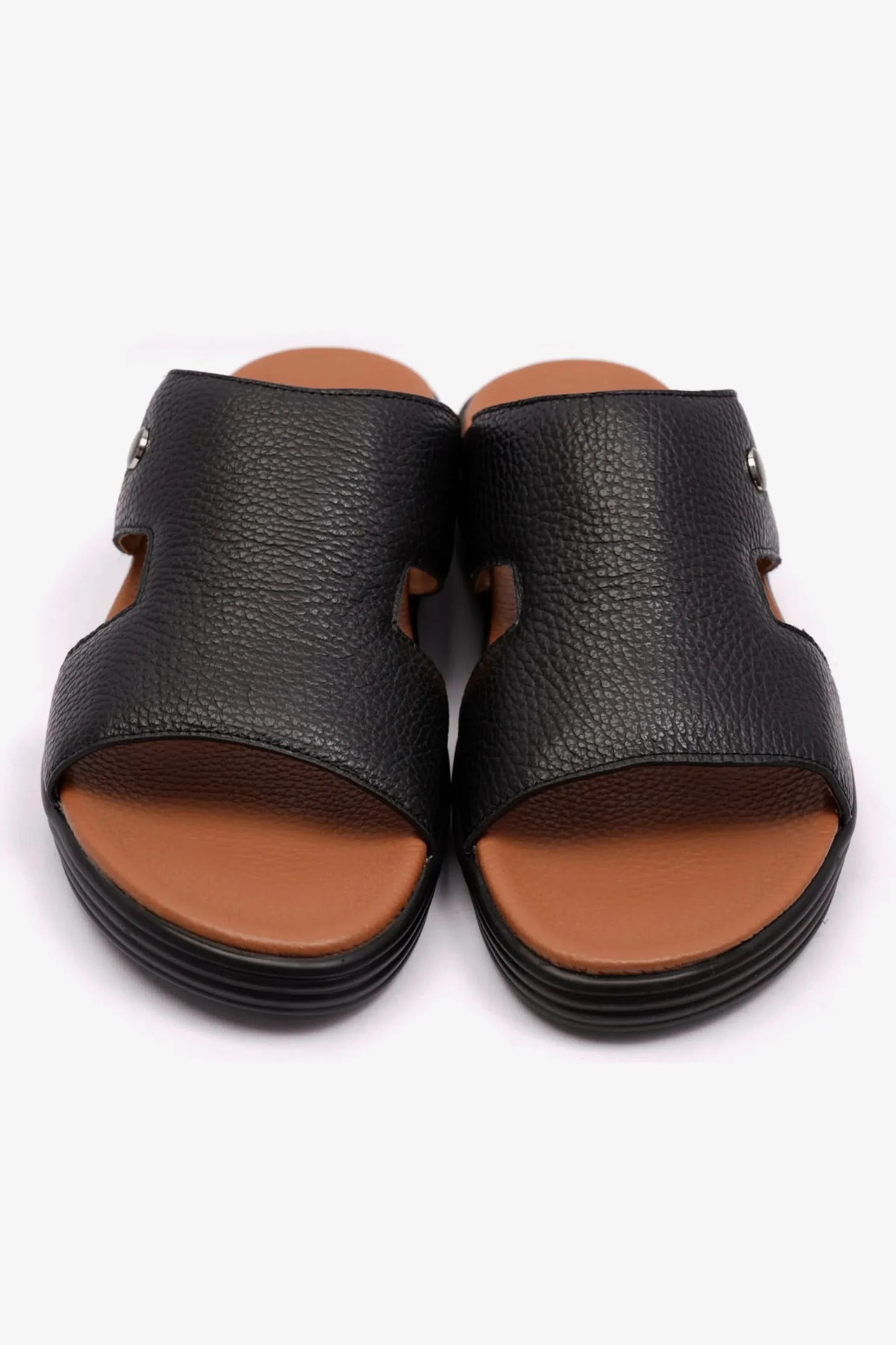 Comfort Plus Men's Soft Milled Arabic Sandals Black MSDCPFAR604