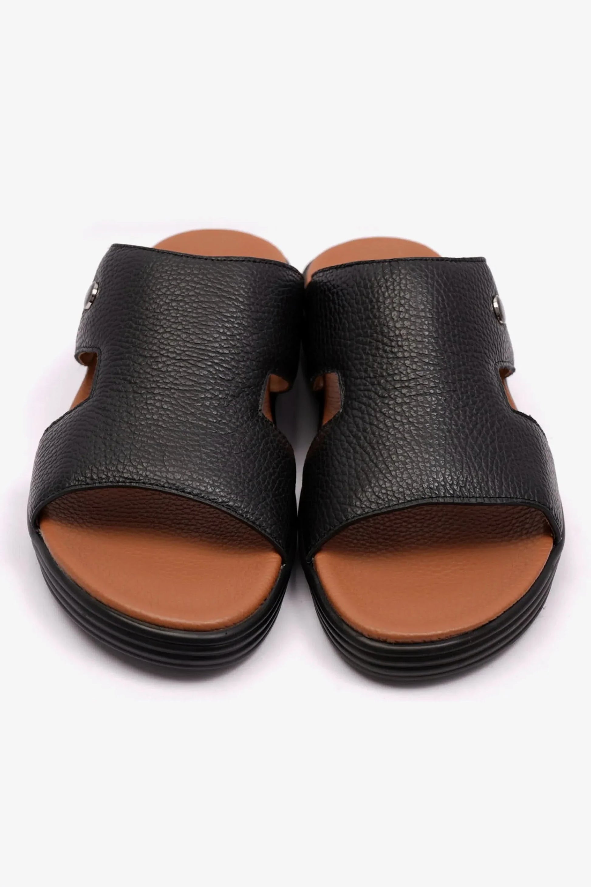 Comfort Plus Men's Soft Milled Arabic Sandals Black MSDCPFAR604