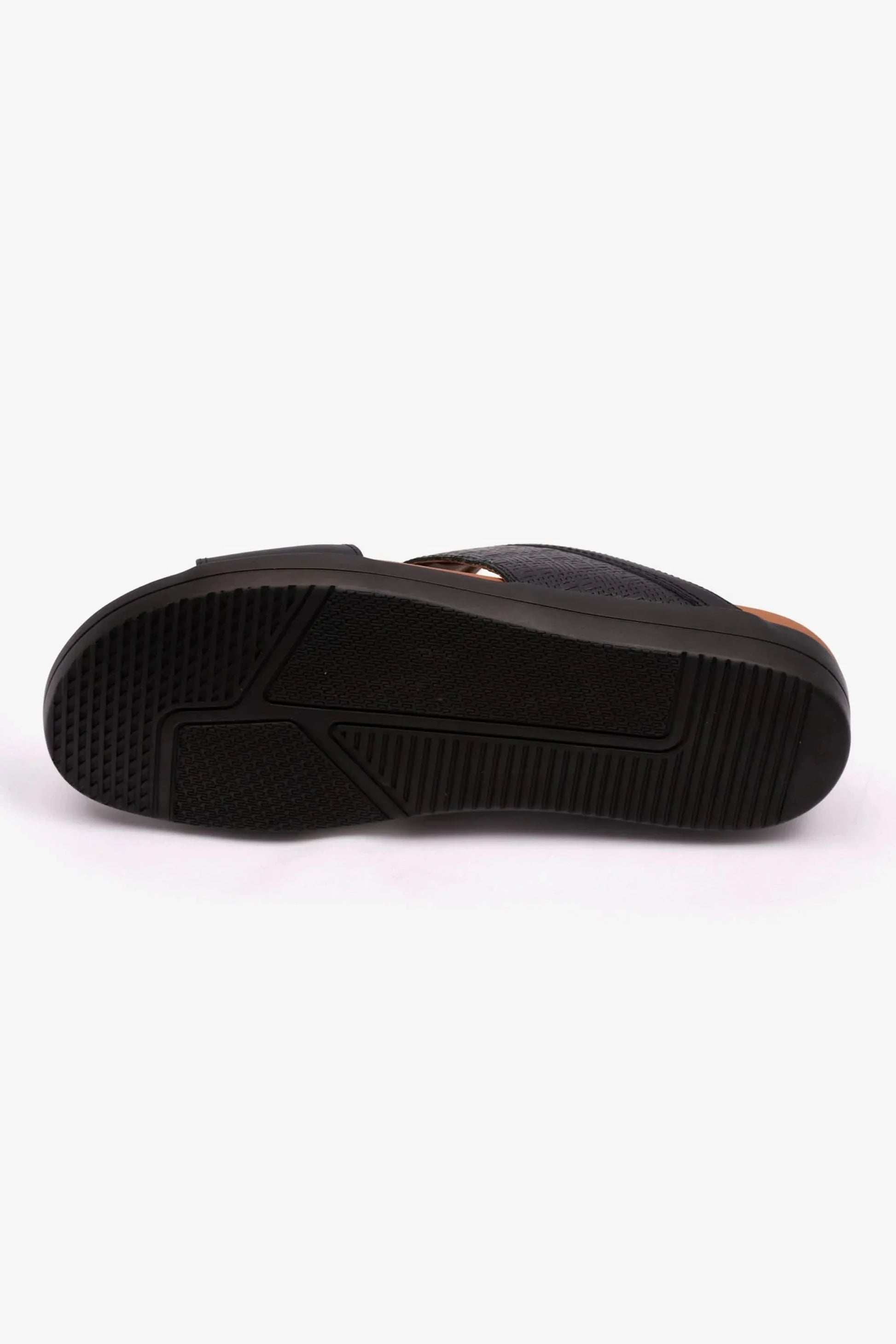 Comfort Plus Men's Bouncy Insole Sandals Black MSDCPFEN503