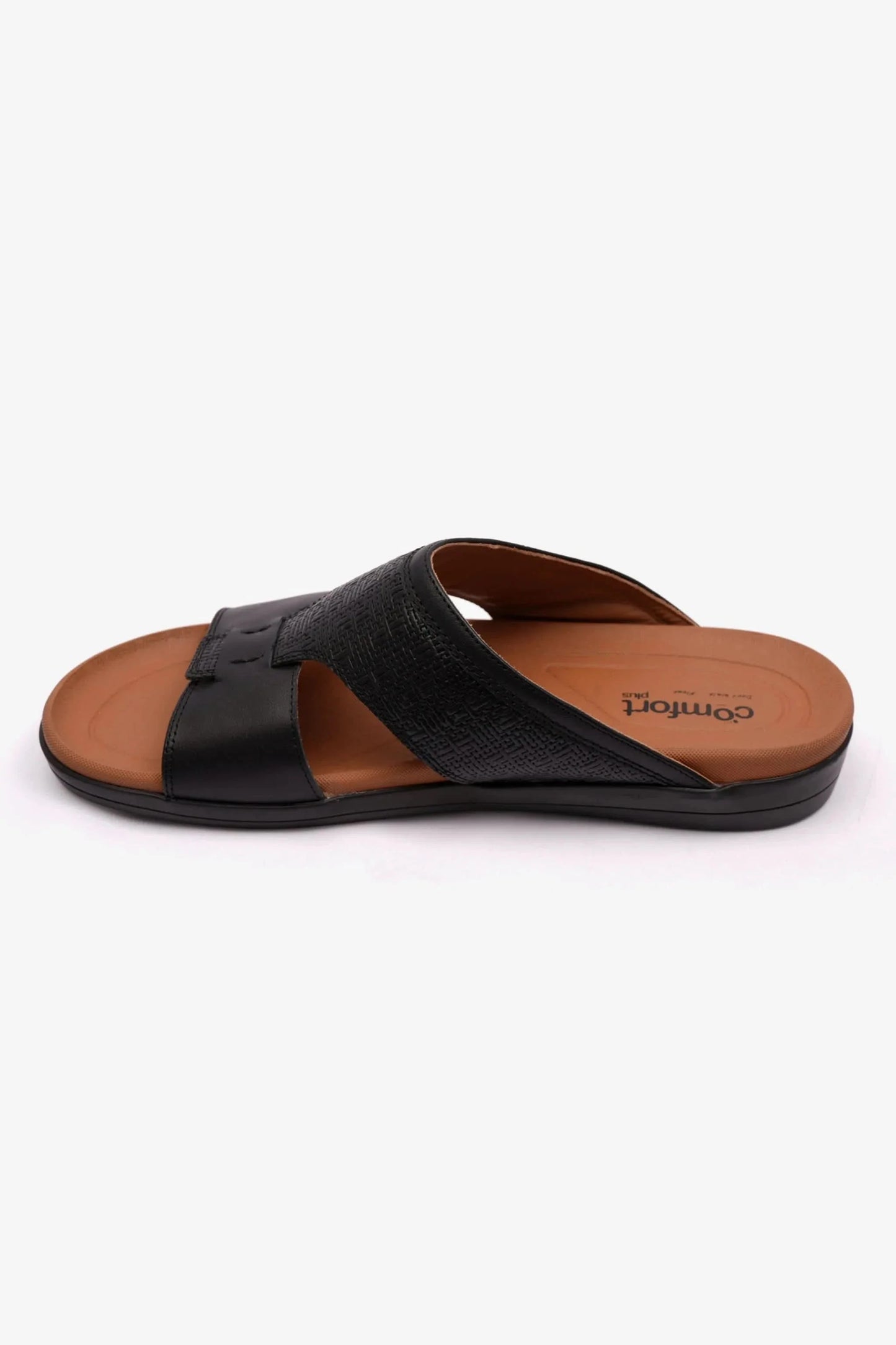Comfort Plus Men's Bouncy Insole Sandals Black MSDCPFEN503
