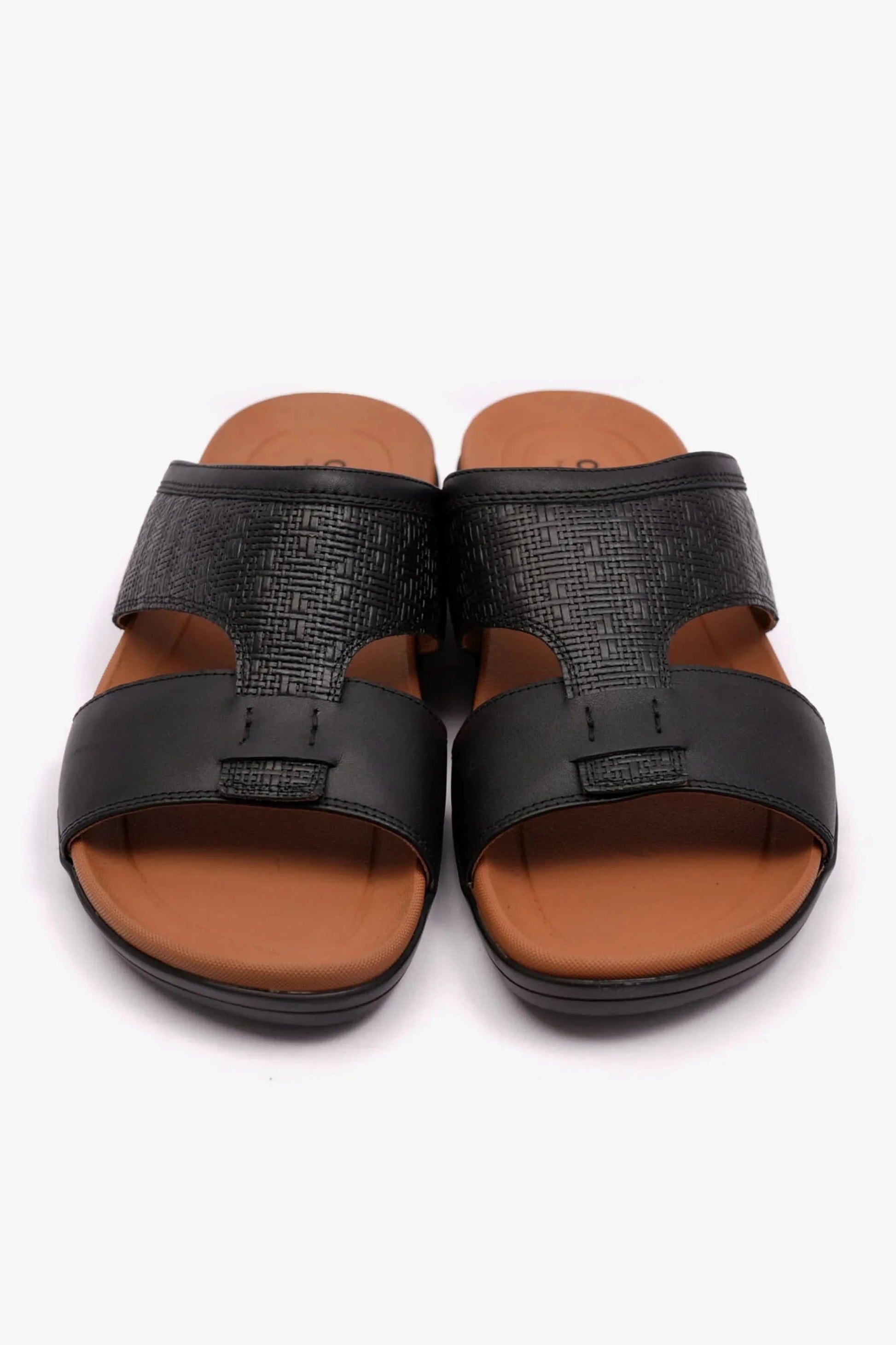 Comfort Plus Men's Bouncy Insole Sandals Black MSDCPFEN503