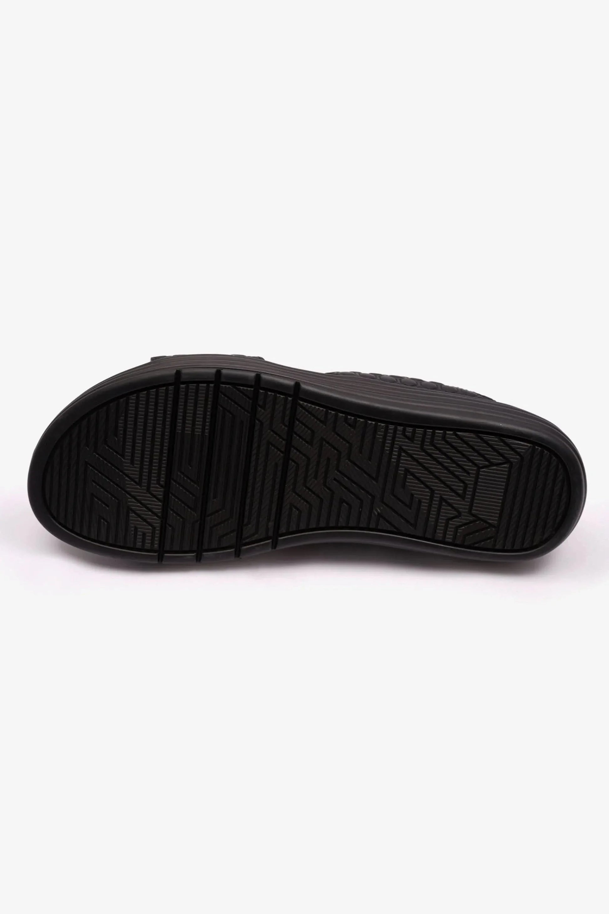 Comfort Plus Men's Stylish Arabic Trims Sandals Black FAR603