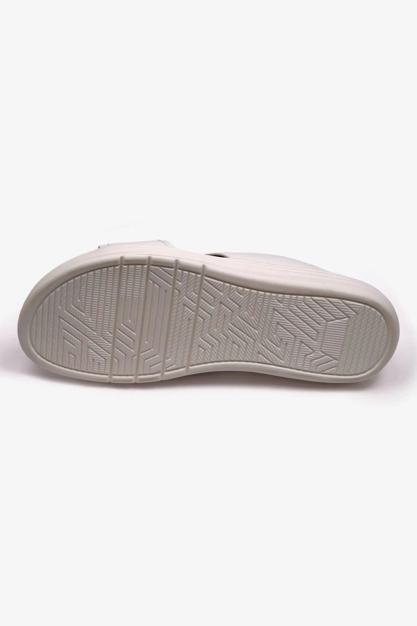 Comfort Plus Men's Matte Leather Stylish Sandals White MSDCPFAR602