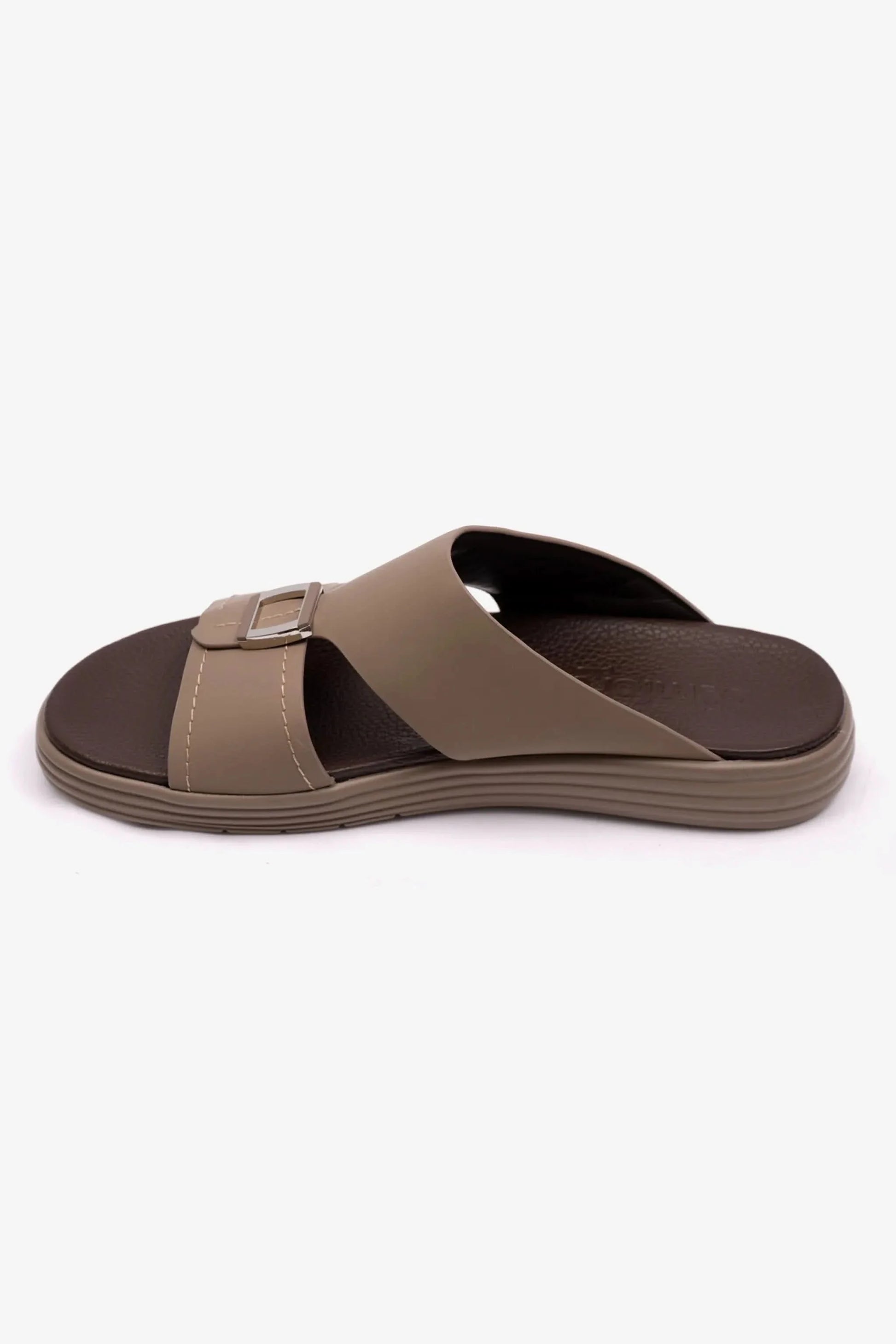 Comfort Plus Men's Matte Leather Stylish Sandals Sand MSDCPFAR602
