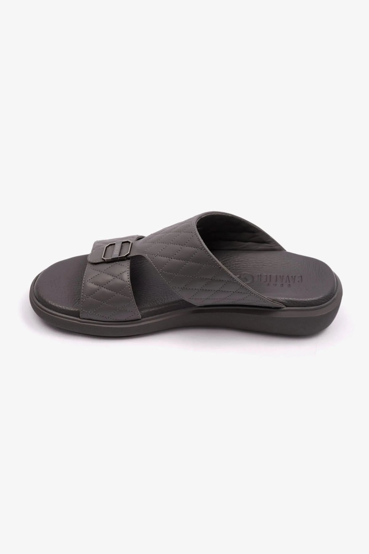 Cavalier Uomo Men's Arabic Quilting Pattern Sandals Grey MSDCVALP108 - Sole Therapy