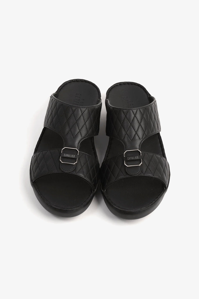 Cavalier Uomo Men's Arabic Sandals Black CV1105 - Sole Therapy