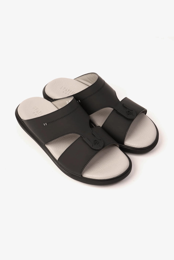 Cavalier Uomo Men's Arabic Sandals Black MSDCVALP128 - Sole Therapy