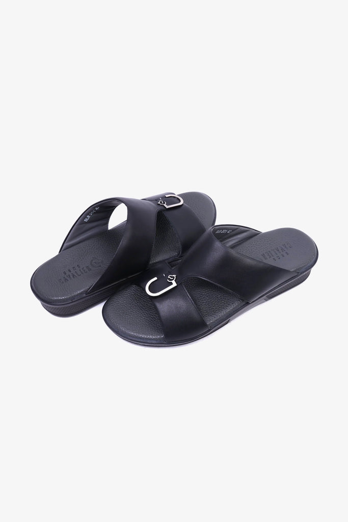 Cavalier Uomo Men's Arabic Sandals Black MSDCVDLR201 - Sole Therapy