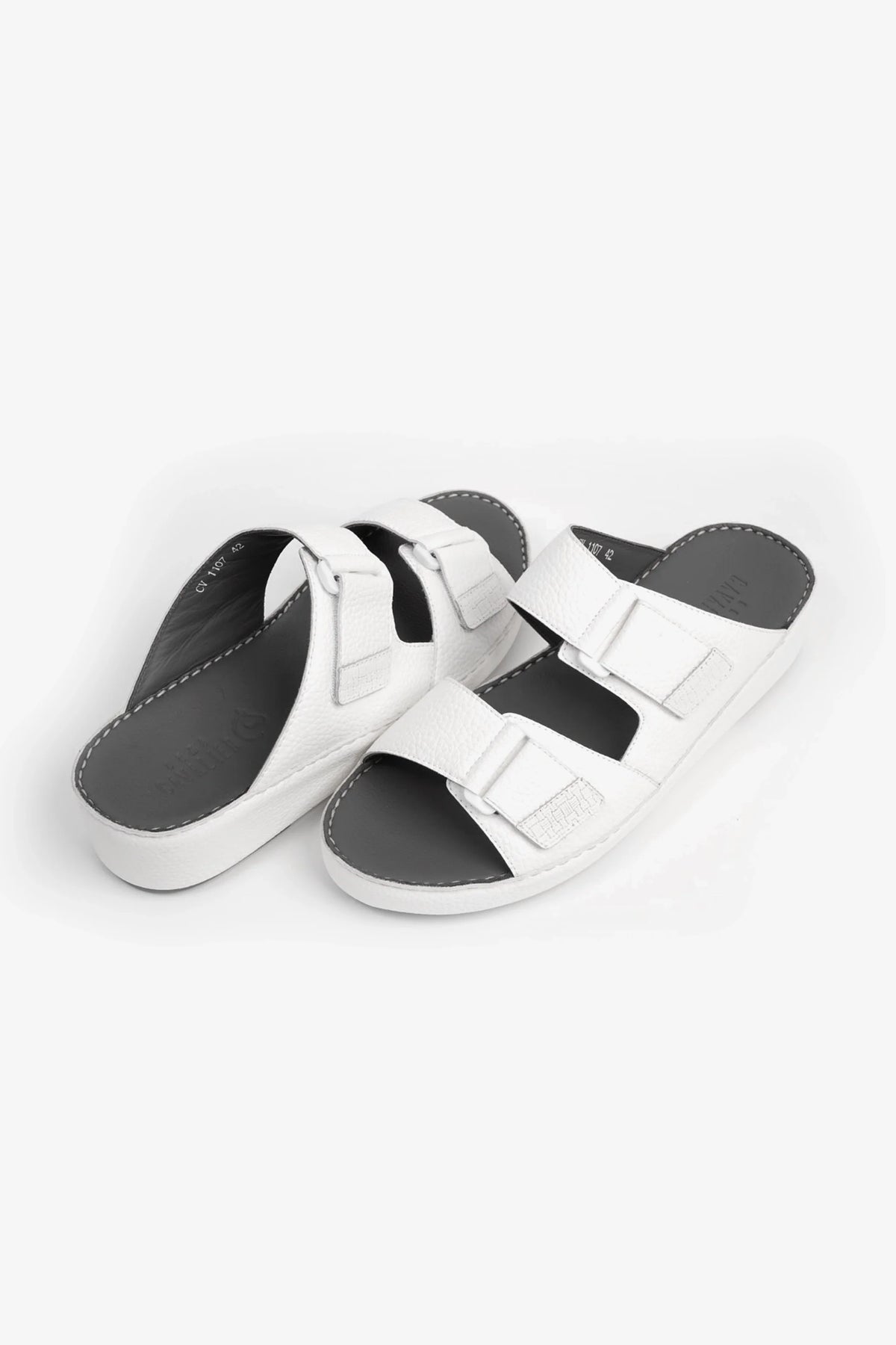 Cavalier Uomo Men's Arabic Sandals White MSDCV1107 - Sole Therapy