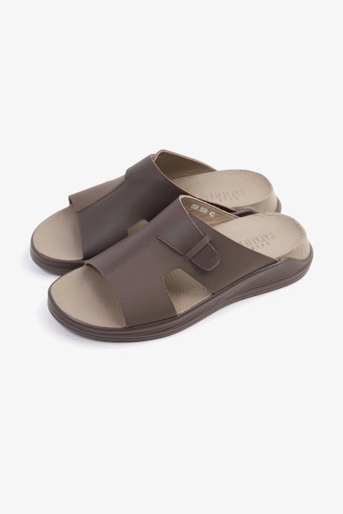 Cavalier Uomo Men's Classic Traditional Arabic Sandals Brown MSDCVSUN509 - Sole Therapy