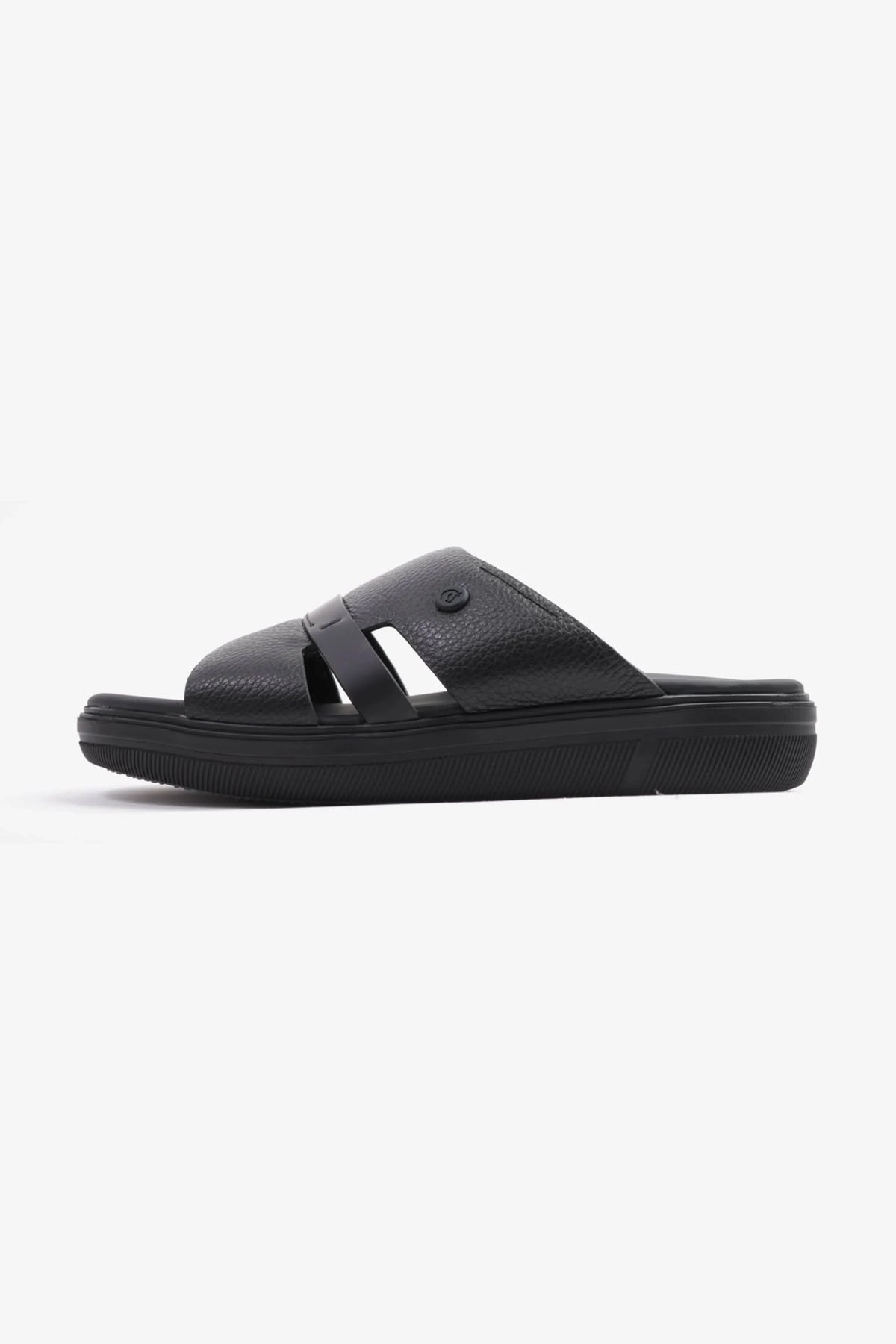 Cavalier Uomo Men's Crafted Genuine Leather Arabic Sandals Black MSDCVJS504 - Sole Therapy