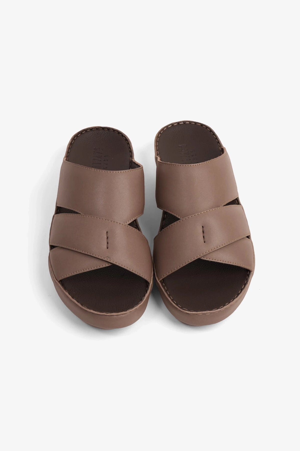 Cavalier Uomo Men's Genuine Leather Arabic Sandals Stone MSDCV1108 - Sole Therapy