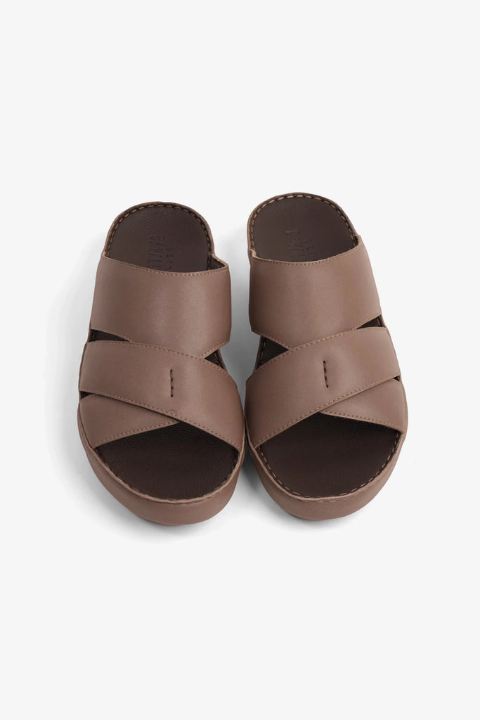 Cavalier Uomo Men's Genuine Leather Arabic Sandals Stone MSDCV1108 - Sole Therapy