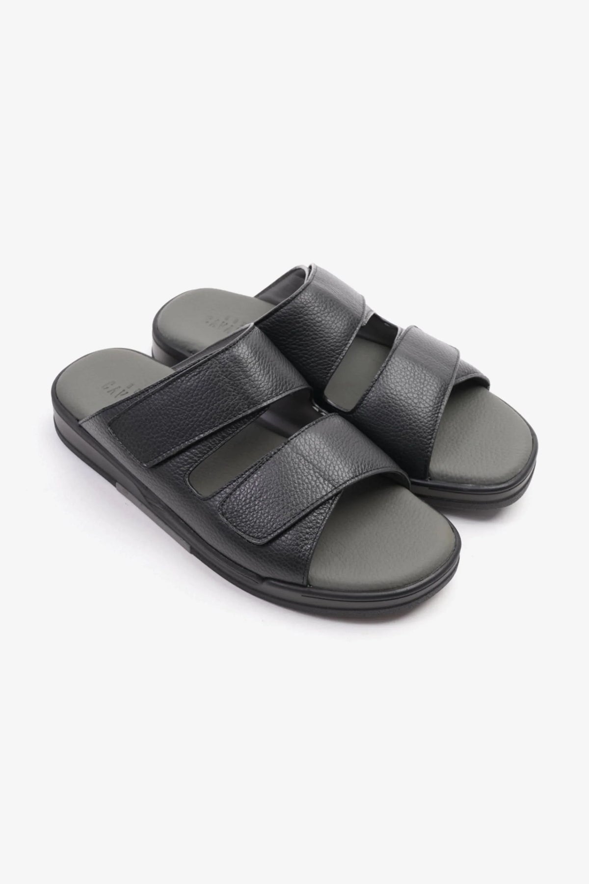 Cavalier Uomo Men's Leather Arabic Sandals Black MSDCVHAR315 - Sole Therapy