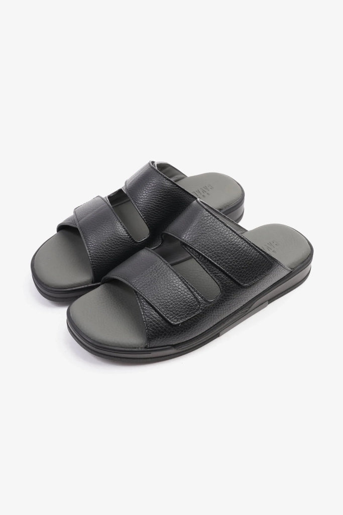 Cavalier Uomo Men's Leather Arabic Sandals Black MSDCVHAR315 - Sole Therapy