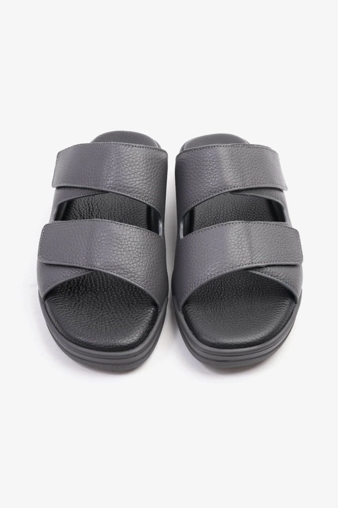 Cavalier Uomo Men's Leather Arabic Sandals Grey MSDCVHAR315 - Sole Therapy