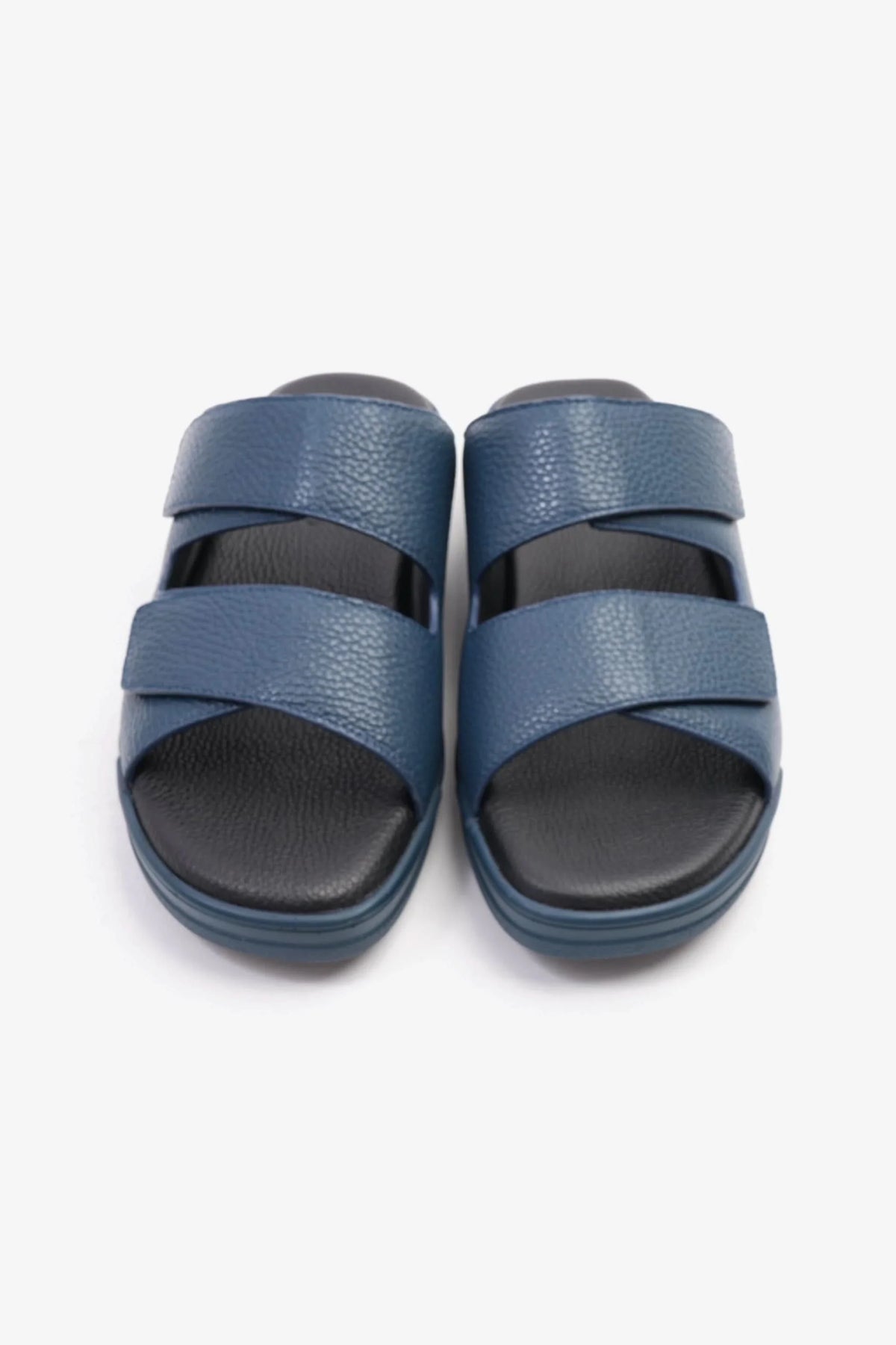 Cavalier Uomo Men's Leather Arabic Sandals Navy MSDCVHAR315 - Sole Therapy