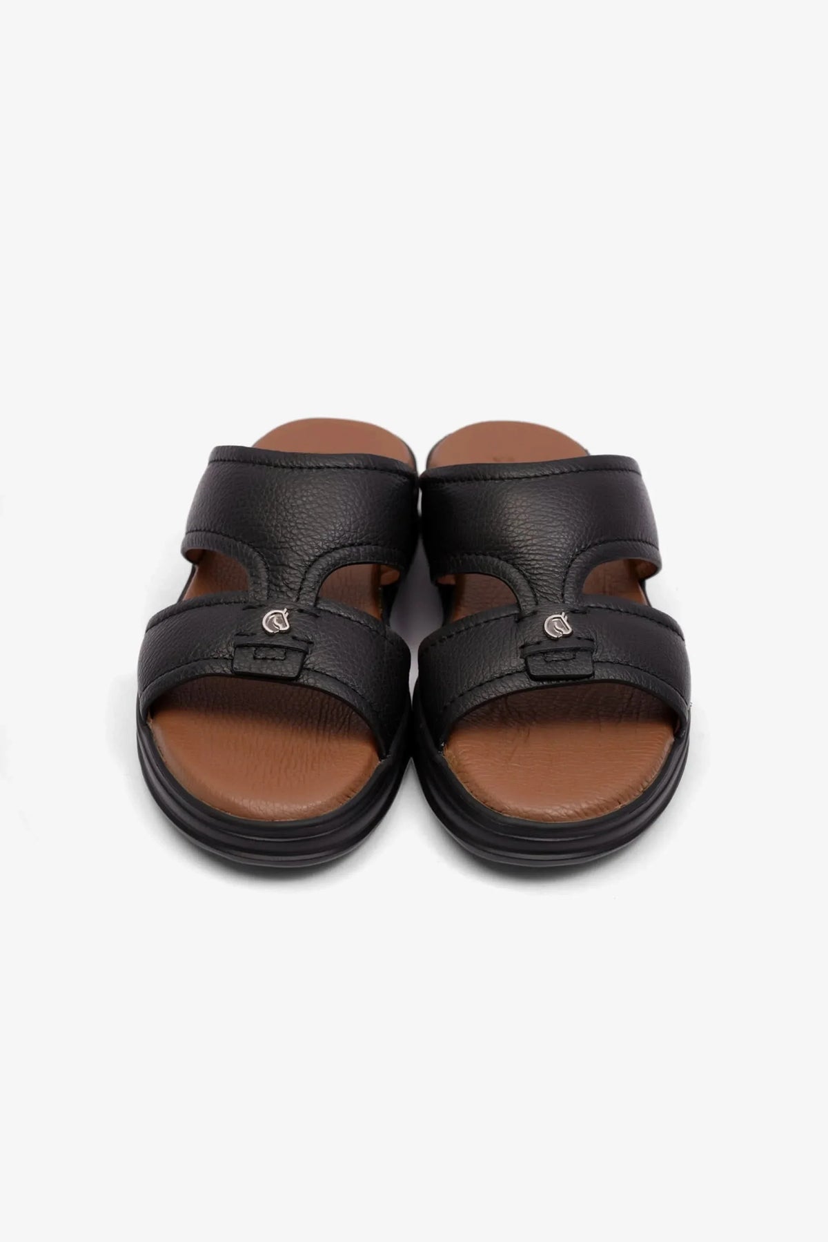 Cavalier Uomo Men's Leo Leather Arabic Sandals Black MSDCVLEO405 - Sole Therapy