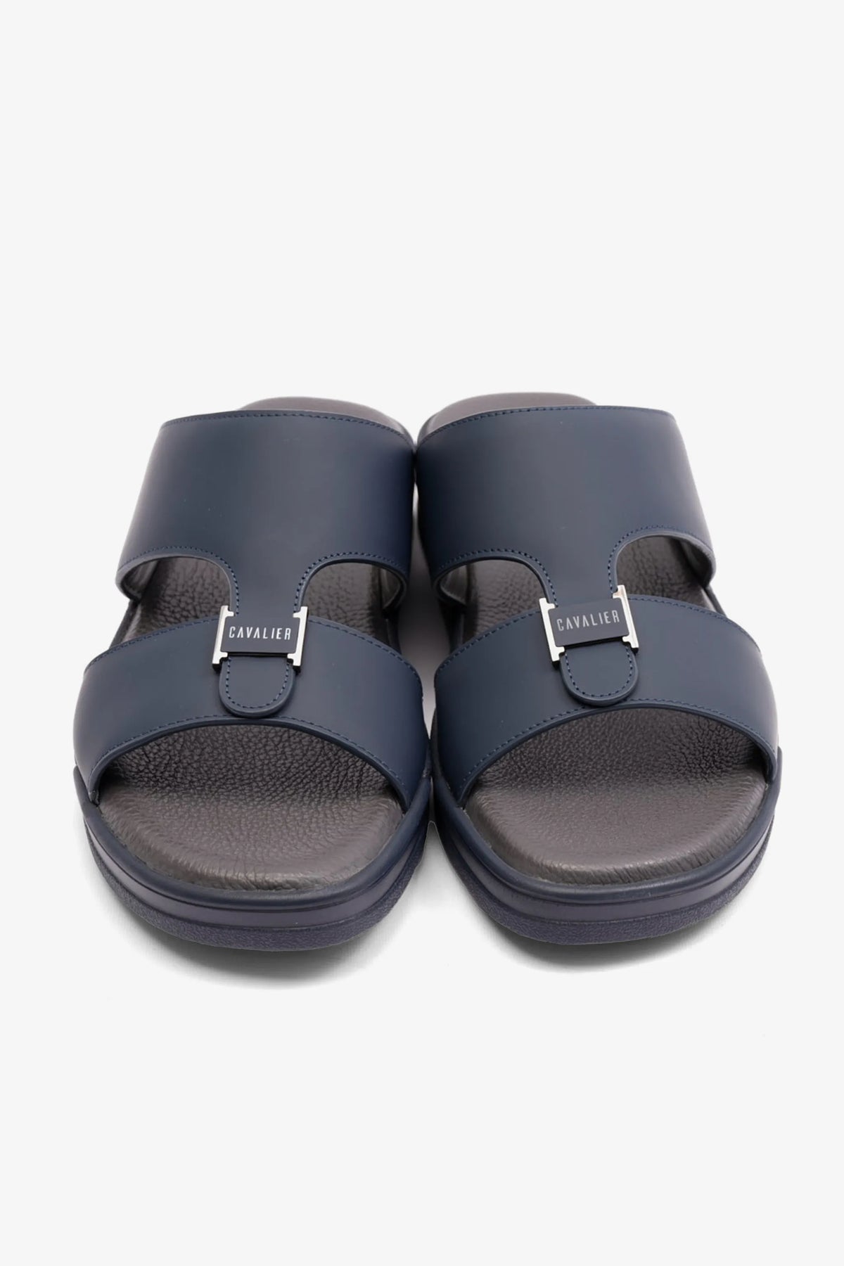 Cavalier Uomo Men's Matte Leather Arabic Sandals Navy MSDCVHAR308 - Sole Therapy