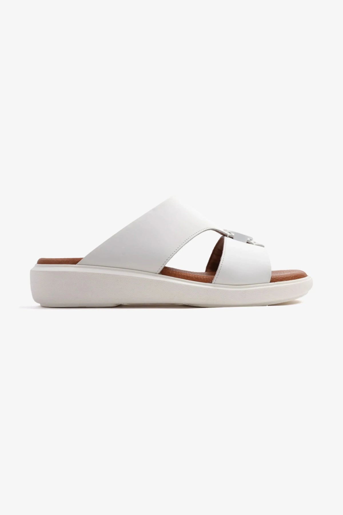 Cavalier Uomo Men's Soft Footbed Arabic Sandals White MSDCVALP101 - Sole Therapy