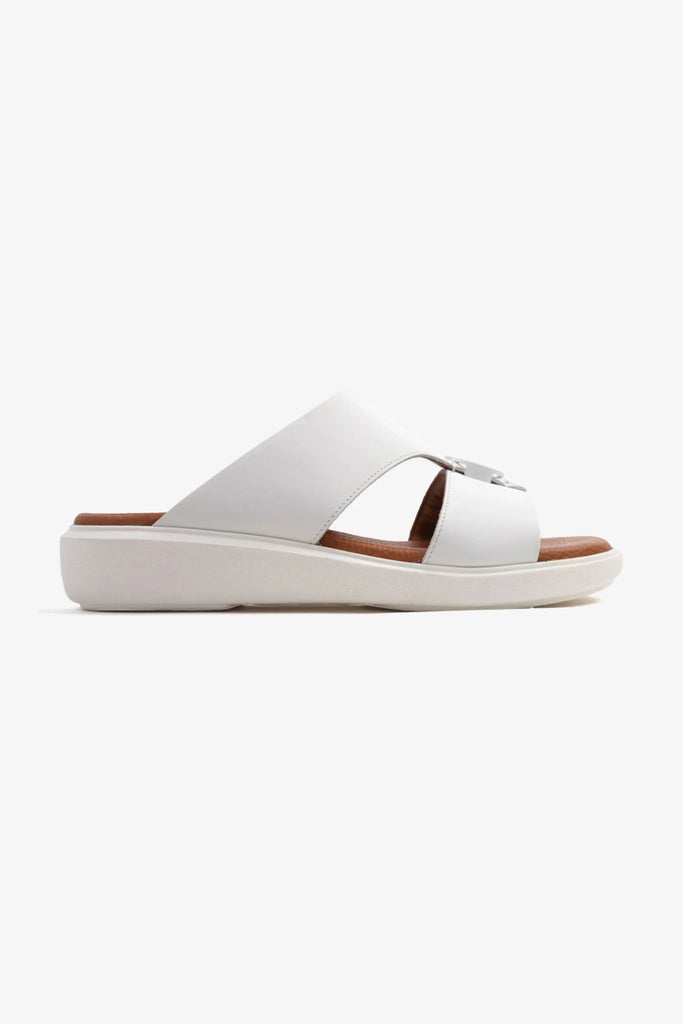 Cavalier Uomo Men's Soft Footbed Arabic Sandals White MSDCVALP101 - Sole Therapy