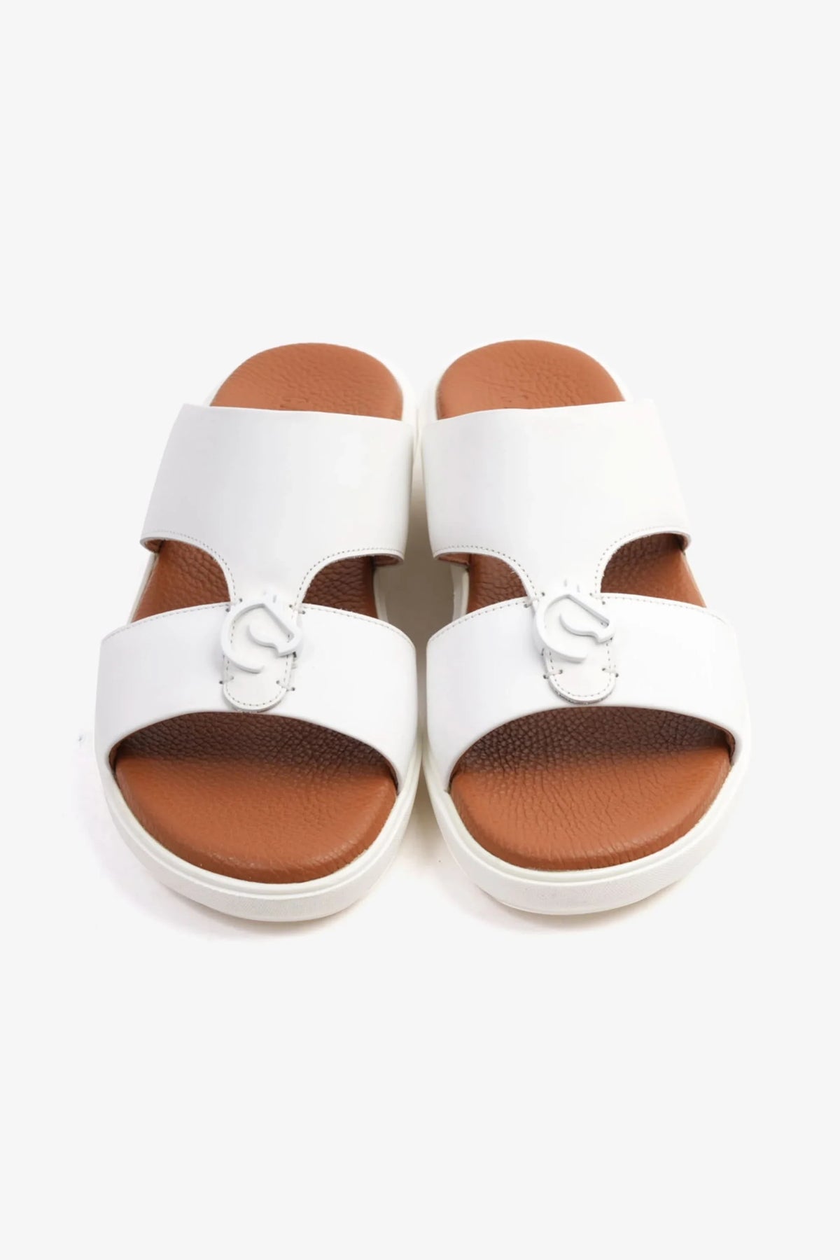 Cavalier Uomo Men's Soft Footbed Arabic Sandals White MSDCVALP101 - Sole Therapy