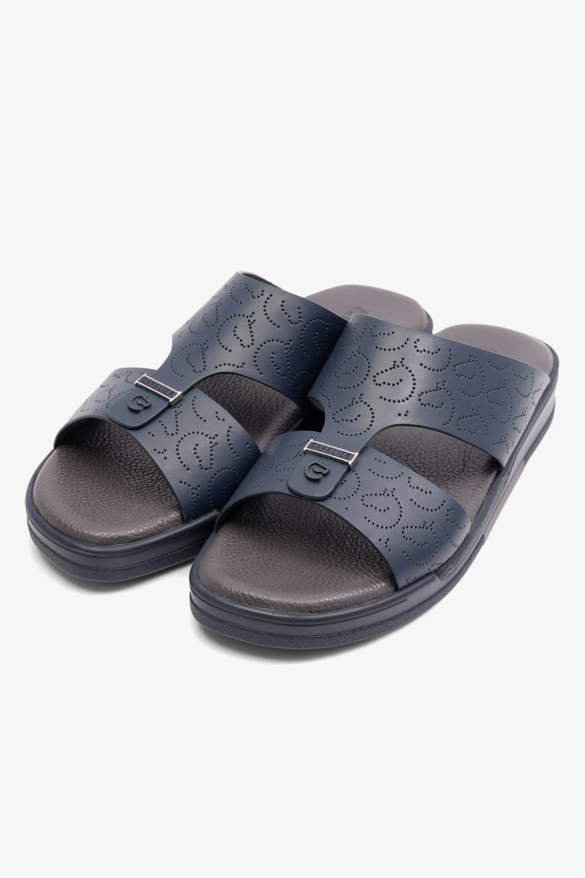 Cavalier Uomo Men's Stylish Trim Arabic Sandals Navy MSDCVHAR310 - Sole Therapy