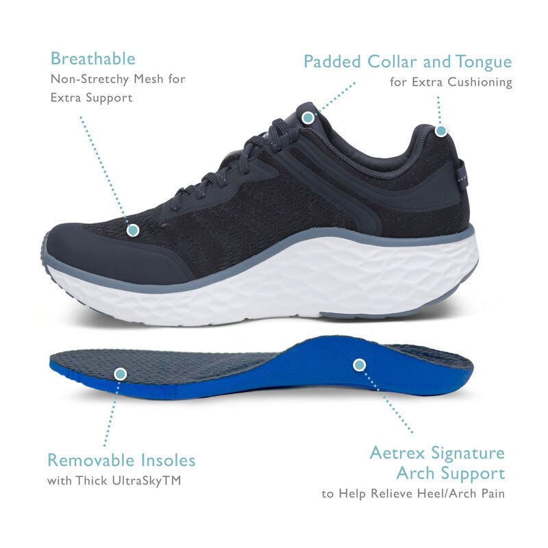 Chase Arch Support Sneakers Men Navy - Sole Therapy