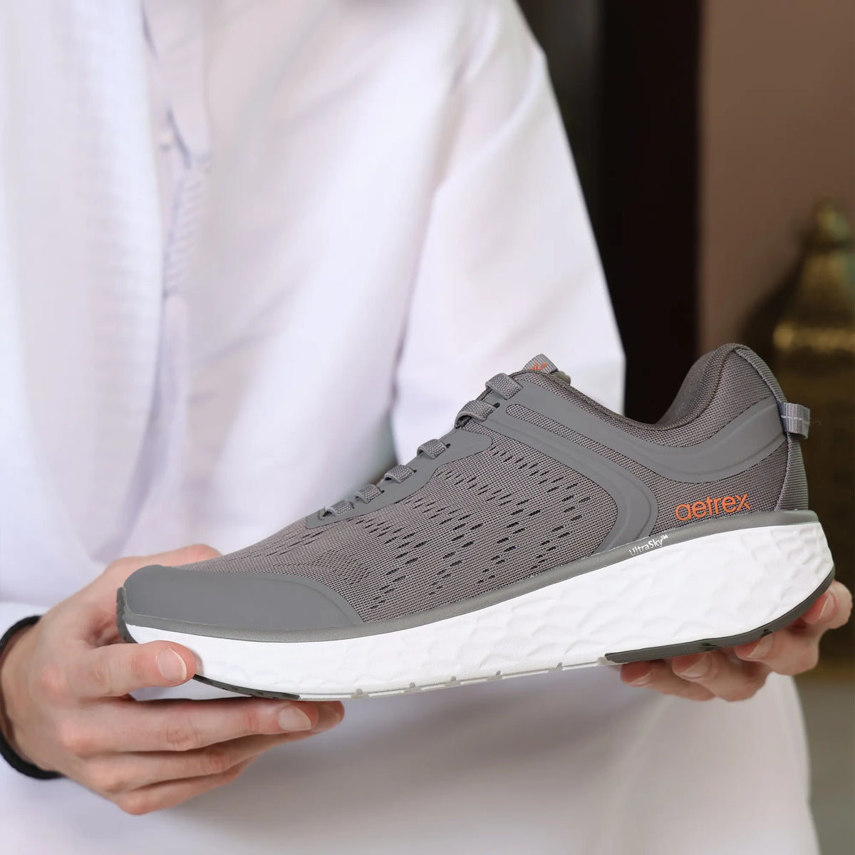 Chase Arch Support Sneakers Men Slip- On Grey - Sole Therapy