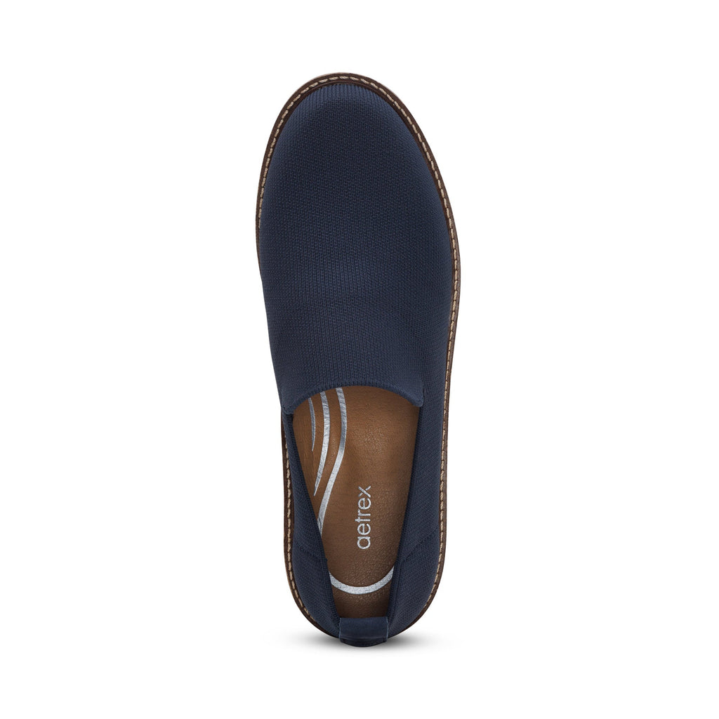 Chloe Women Slip On Loafers Navy - Sole Therapy