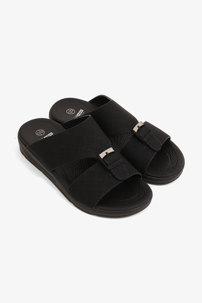 Comfort Plus Boys' Classic Arabic Sandals Black BSDGBCPBY2201 - Sole Therapy