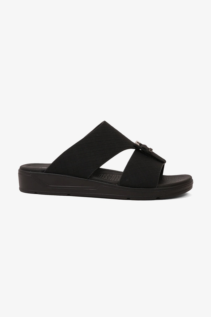 Comfort Plus Boys' Classic Arabic Sandals Black BSDGBCPBY2201 - Sole Therapy