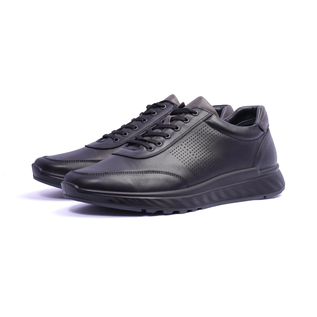 Comfort Plus Classic Pair Lace-Up Sneakers Black - Sole Therapy