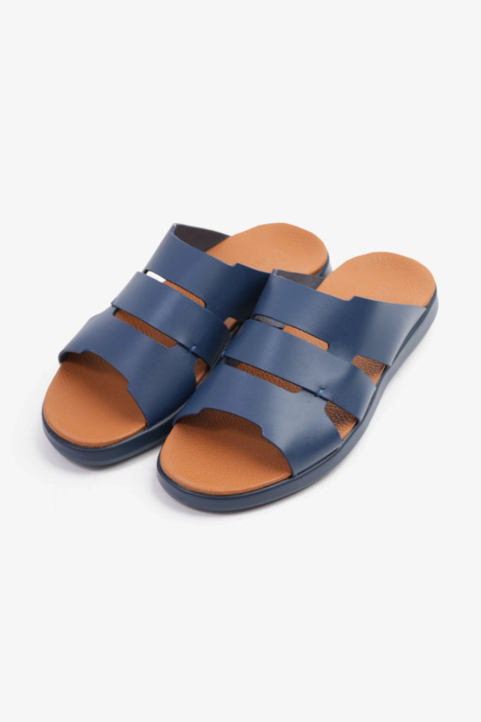Comfort Plus Men's 2.2mm Arabic Sandals Navy MSDCPKYB66 - Sole Therapy