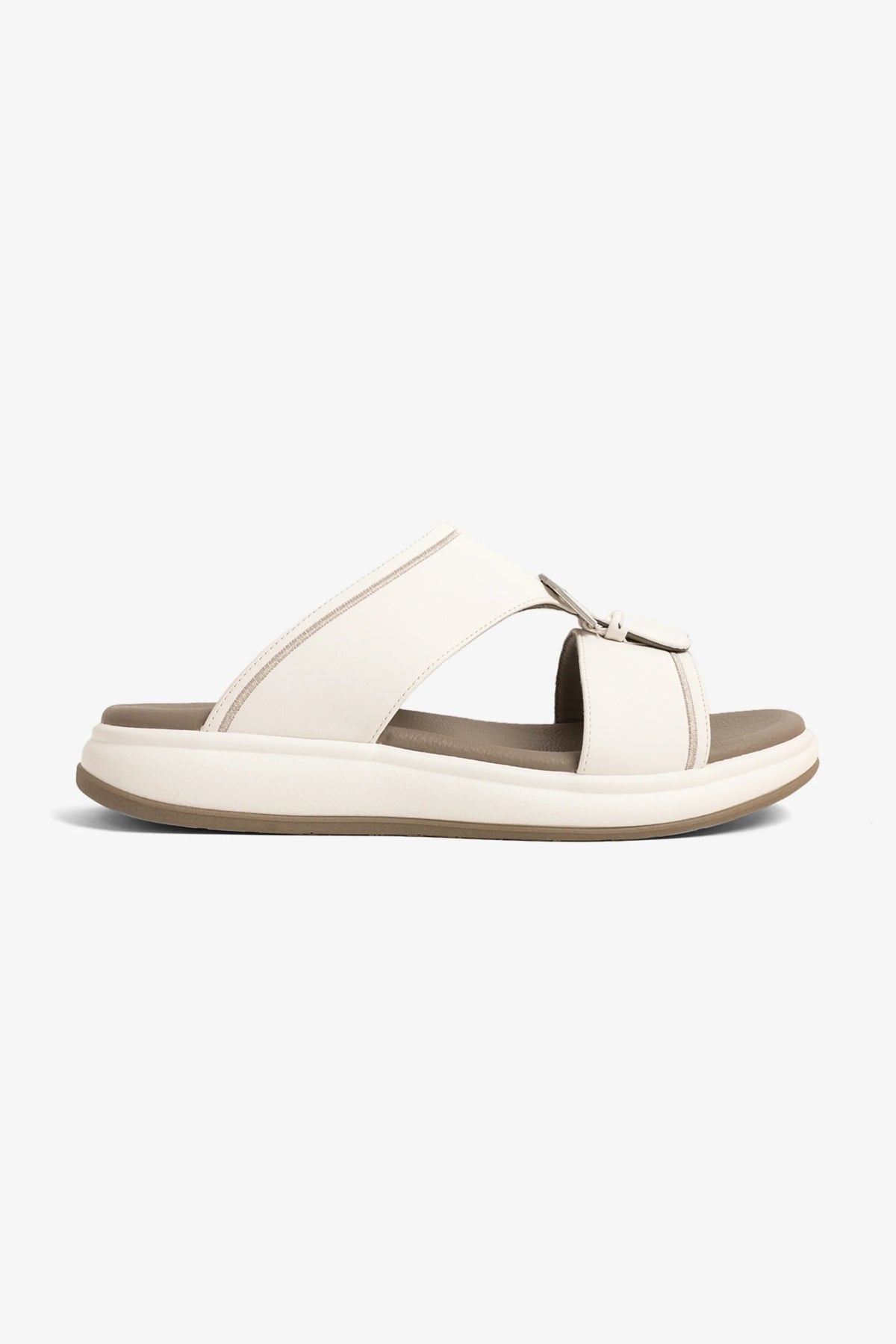 Comfort Plus Men's Adapt Arabic Sandals White MSDGBCPTD101 - Sole Therapy