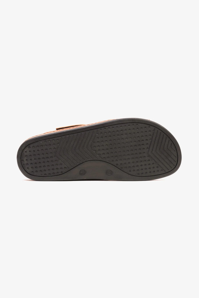 Comfort Plus Men's Al Waha Textured Arabic Sandals Tan MSDCP4005 - Sole Therapy